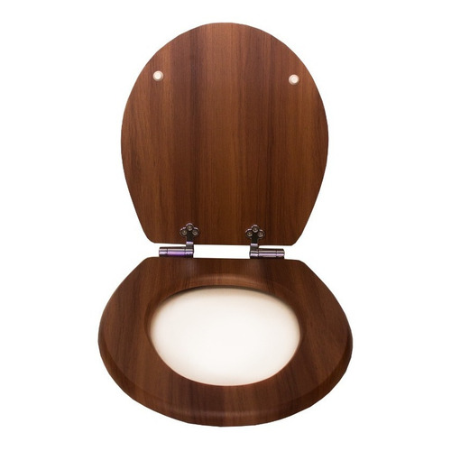Nuevo Asiento De Inodoro De Madera Oval 18" Negro Baño WC Accesorios Resistente Fácil Limpiar 