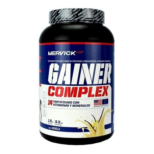 Ganador Gainer Complex X 1,5kg Mervick Sabor Chocolate