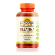 Gelatina Colágeno Hidrolisado 100 Cápsulas Sundown Naturals