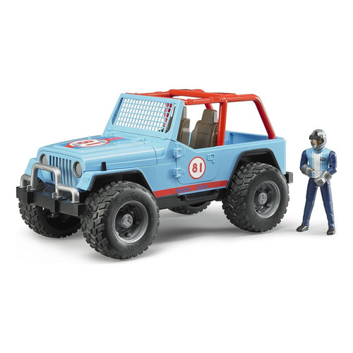 Juguetes Bruder Jeep Cross Country With Driver 2541 Color Agua