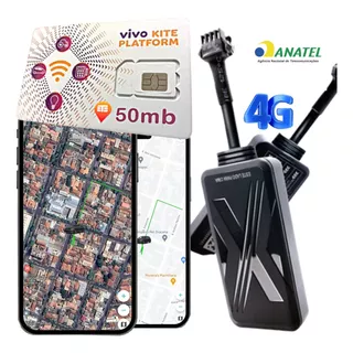 Rastreador Gps 4g Crx Pro + Chip M2m Vivo 50mb + Plataforma