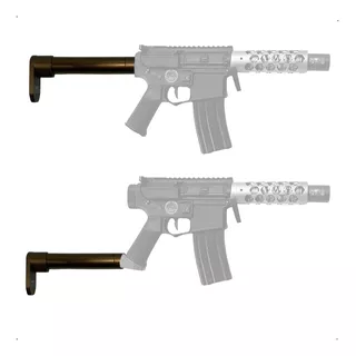 Tube Stock M4 Airsoft M4 Em Alumínio Cnc - 01 Unidade