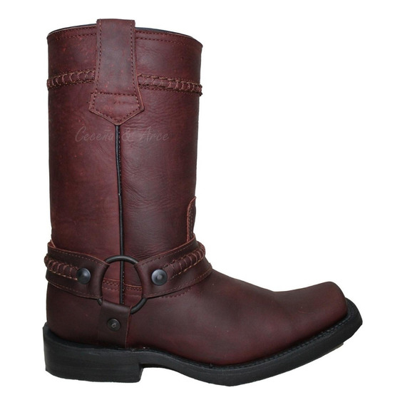 Botas De Piel Para Hombre Estilo Biker Bh1 Ceceña & Arce