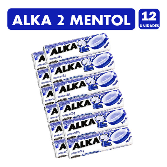 Caramelos Alka2 Sabor Mentol,eucalipto Y Menta(caja Con 12u)