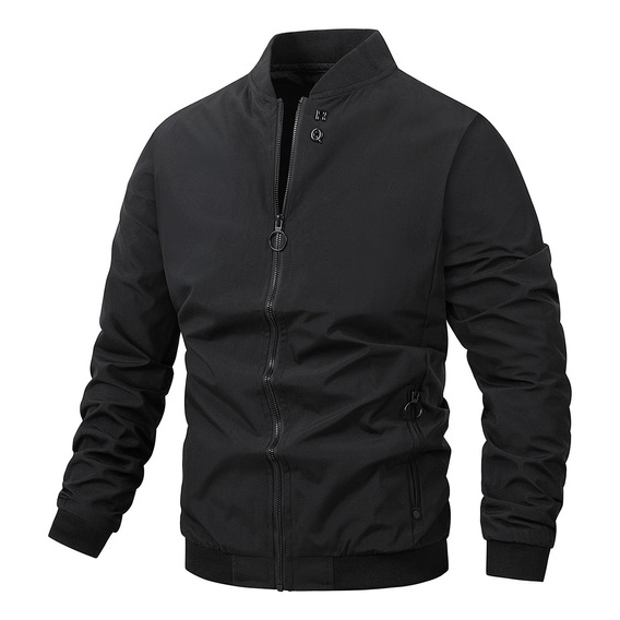 Hombre Casual Chamarra Ligera Bomber Varsity Rompevientos