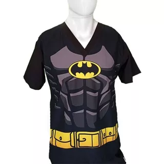 Conjunto Medico Scrub Quirurgico Hombre Antifluido Batman Ne