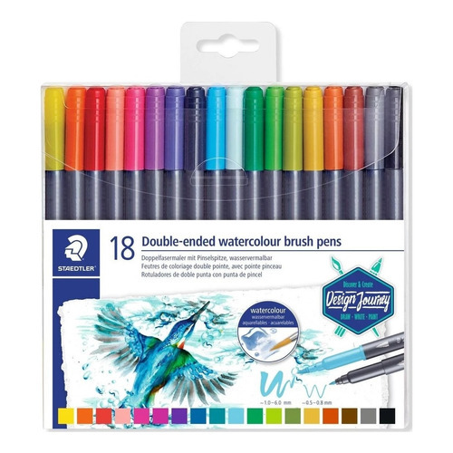 Bolígrafo Staedtler 3001tb18, 18 colores, doble punta