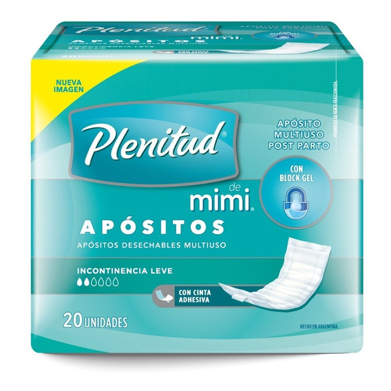  Apositos Plenitud Mimi Multiuso Talla Unica 12 Pqt X 20 Uni