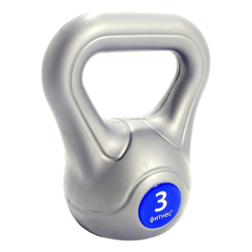 Pesas Rusas 3 Kg Kettlebell Funcional Fitness Fabricantes Ct Color Plateado