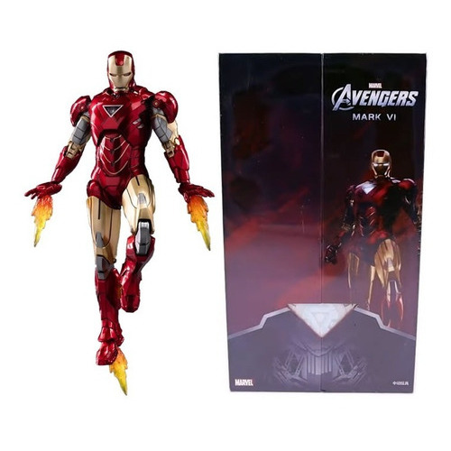 Muñeca Iron Man Zd Toys Mark 6 Vi de Tony Stark