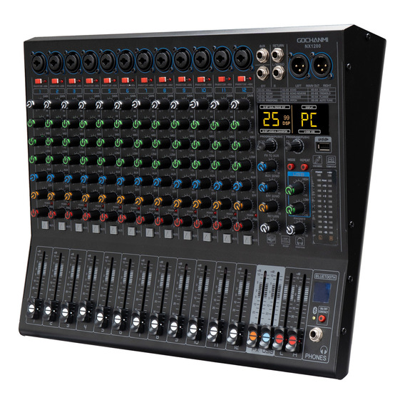 Mezcladora Gc Nx1200 Audio Consola 12 Canales 99dsp Mixer Dj