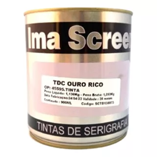 Tinta Tdc Ouro Rico Serigrafia Imagraf 900ml