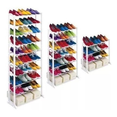 Zapatero Tipo Rack 30 Pares Liviano Y Resistente Modular