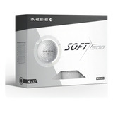 Bolas De Golfe Soft 500 Inesis (kit Com 12 Bolas) Cor Branco