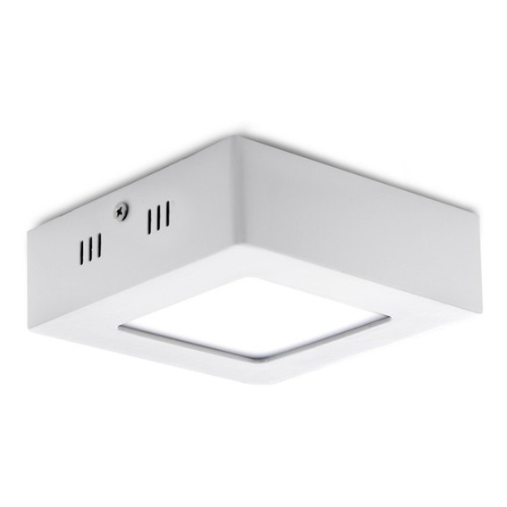 Panel O Plafon De Aplicar Led 6w Cuadrado Unilux