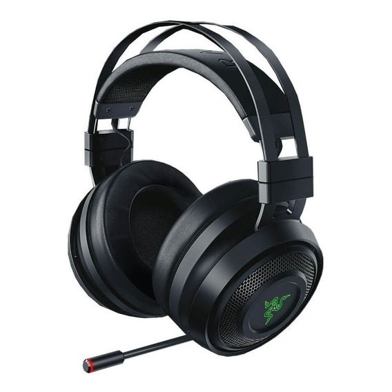 Audífonos gamer inalámbricos Razer Nari negro con luz LED