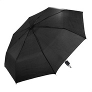 Paraguas Corto Negro Lluvia Viento 90 Cm Mini Extensible 