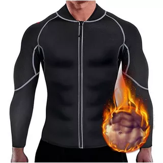 Gimnasio Camisa De Neopreno Sauna Manga Larga Shaper Cuerpo