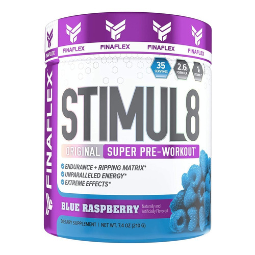 Stimul8 Super Pre-workout - 35 Serv - Blue Raspberry