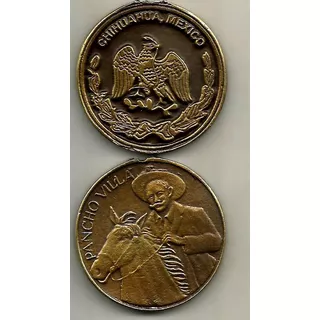 Moneda Medalla Pancho Villa En Cobre  (souvenir)