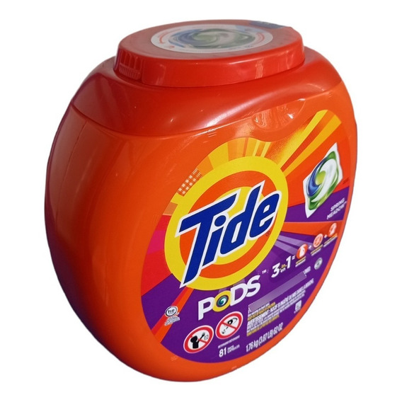 Detergente De Ropa En Capsulas 3 En 1 Tide 81 Pods