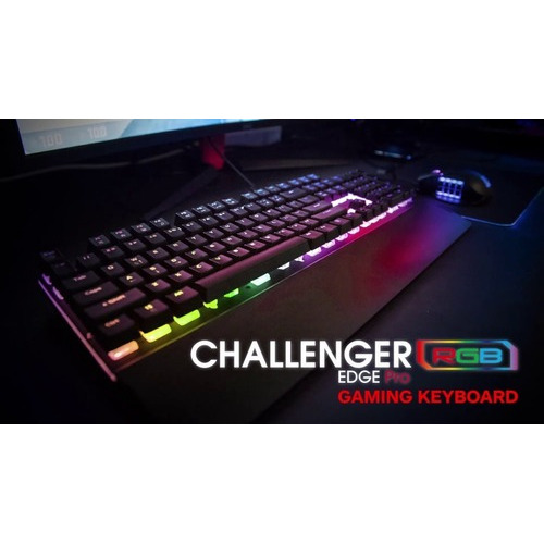 Teclado Gaming Challenger Edge Pro Negro Rgb Idioma Español