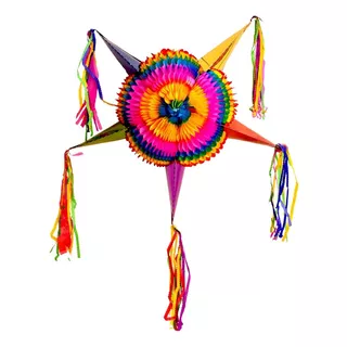 Papel Picado - Piñata Estrella Grande Colores 