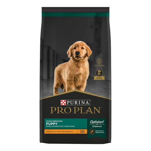 Alimento Pro Plan Complete  De Perro Pro Plan Puppy Razas Medianas para perro cachorro de raza mediana sabor pollo y arroz en bolsa de 3kg
