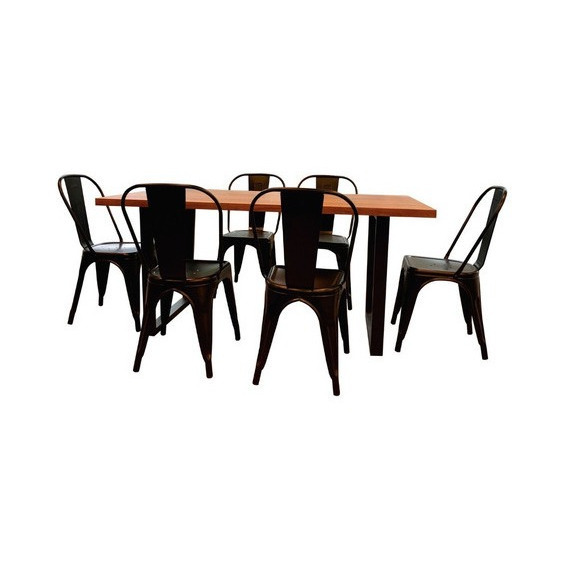 Juego De Comedor Silla Tolix + Mesa Peyton