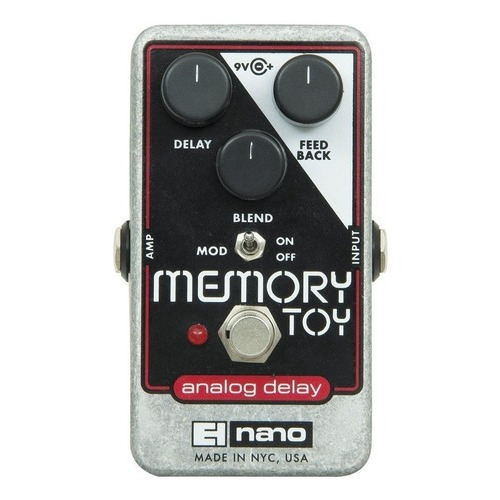 Pedal de guitarra Electro-Harmonix Memory Toy Delay NF-e de un solo color