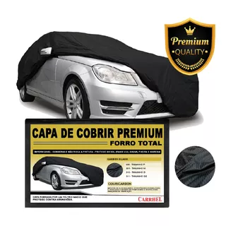 Capa Para Carro Carrhel Forrada Proteção Uv Carbon Black 