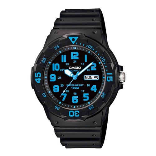 Reloj pulsera Casio MRW-200 con correa de resina color negro