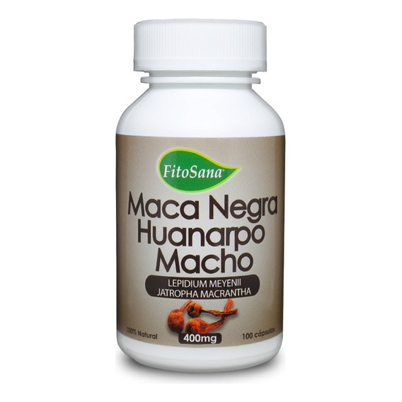 Huanarpo Macho Con Maca Negra Fecundador Sexual 100 Capsulas