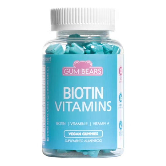 Gumi Bears Biotin 1 Mes - Vitaminas Para El Pelo 