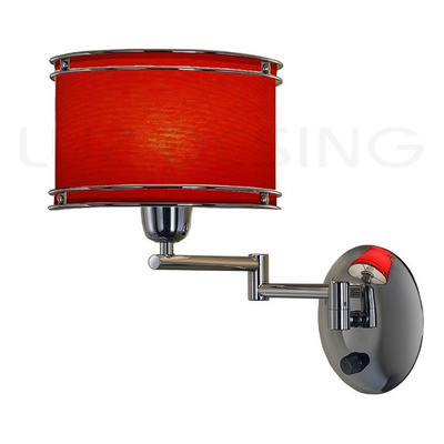 Pack X 2 Aplique Brazo Movil Cromo Con Tecla Rojo
