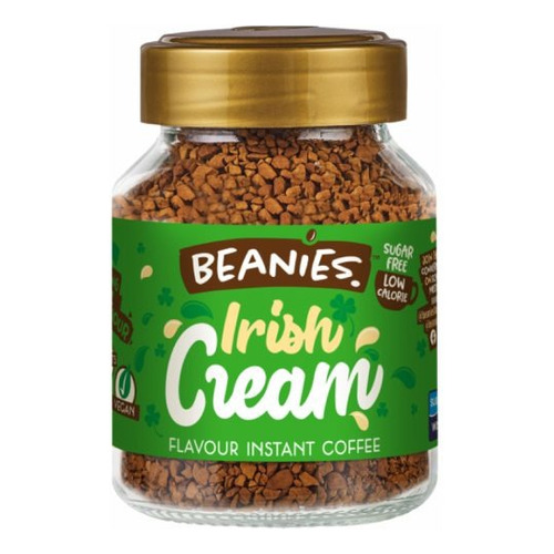 Café Sin Gluten Beanies Sabor Irish Cream , Frasco 50 Gr