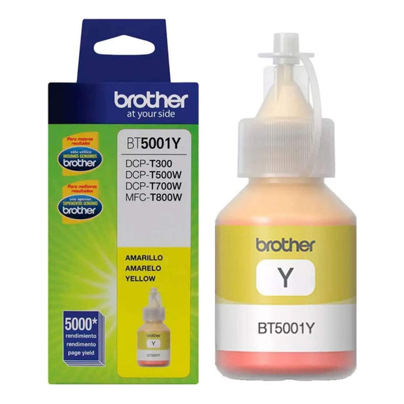 Tinta Brother Bt5001 Amarillo Original Dcp T310 T510 T710