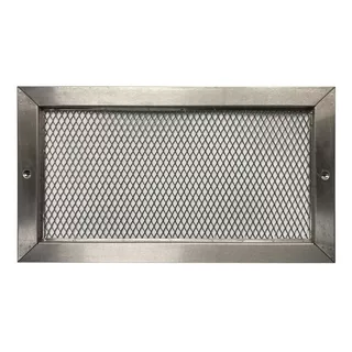 Rejilla Ventilacion 40x20 - Sala De Medidor Gas Acero Inox