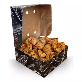 Caixa Caixinha Delivery Viagem Batata Frita Giz Gg 1kg -50un