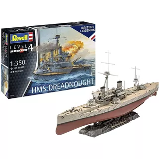 Revell British Legends Hms Dreadnought 1/350 315 Peças 05171