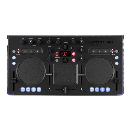 Controlador DJ Korg Kaoss DJ negro de 2 canales