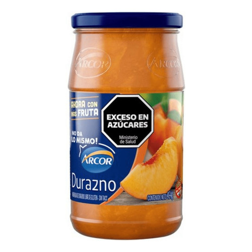 Mermelada De Duraznos Arcor Frasco X 454 G