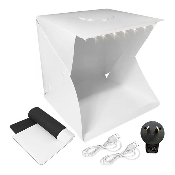 Caja De Luz Mini Estudio Fotografía Lightbox Profesional Led