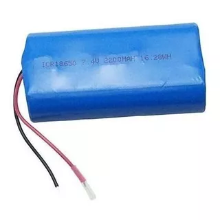 2 Baterias Li-ion 18650 7,4v 2200mah Sanyo Com Placa Bms Pcb