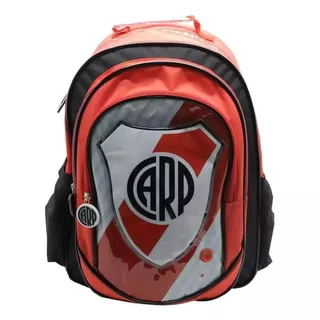 Mochila River Plate 16 Espalda Con Sonido Cresko Color Rojo Diseño De La Tela Liso