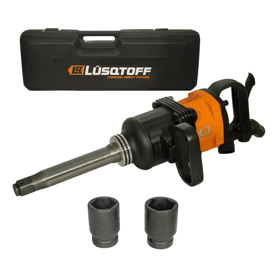 Llave De Impacto Recta Neumática 1 Lusqtoff Lx-004 Color Naranja