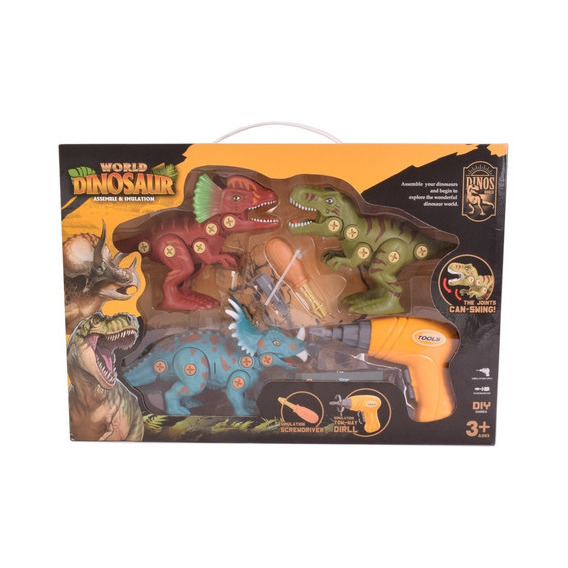 Dinosaurios Juego Para Armar X3 Con Articulaciones