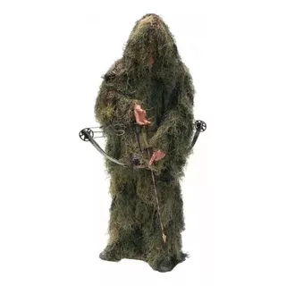 Roupa Camuflada Ghillie Suit 3d - Sniper Caça Javali Airsoft