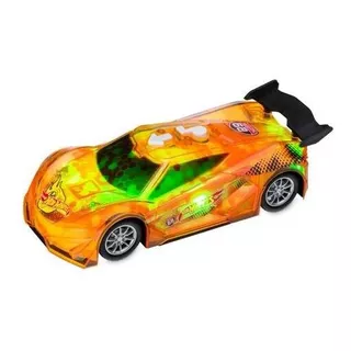 Carrinho Carro Hotwheels Sons Musical Luz Multikids Br1433 Cor Laranja