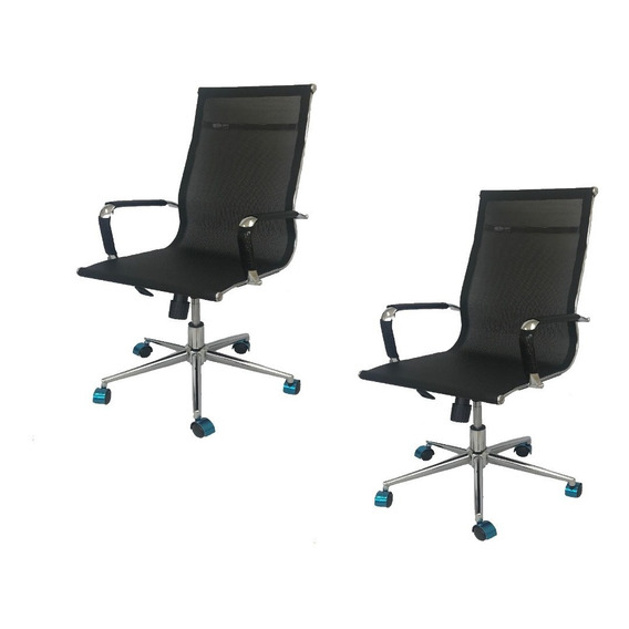 Kit X 2 Silla Para Oficina Escritorio Ergonómica Alta 